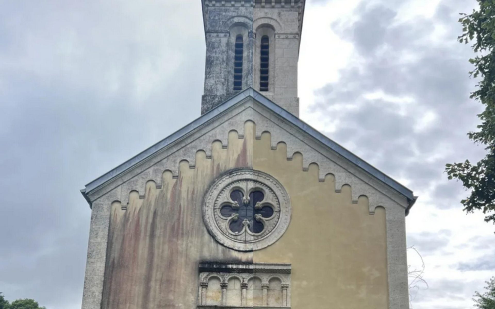 Traitement par drone des monuments historiques