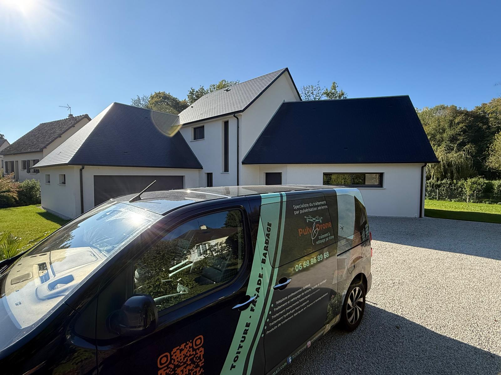 Solution hydrofuge ardoise naturelle neuve - Pulv&Drone
