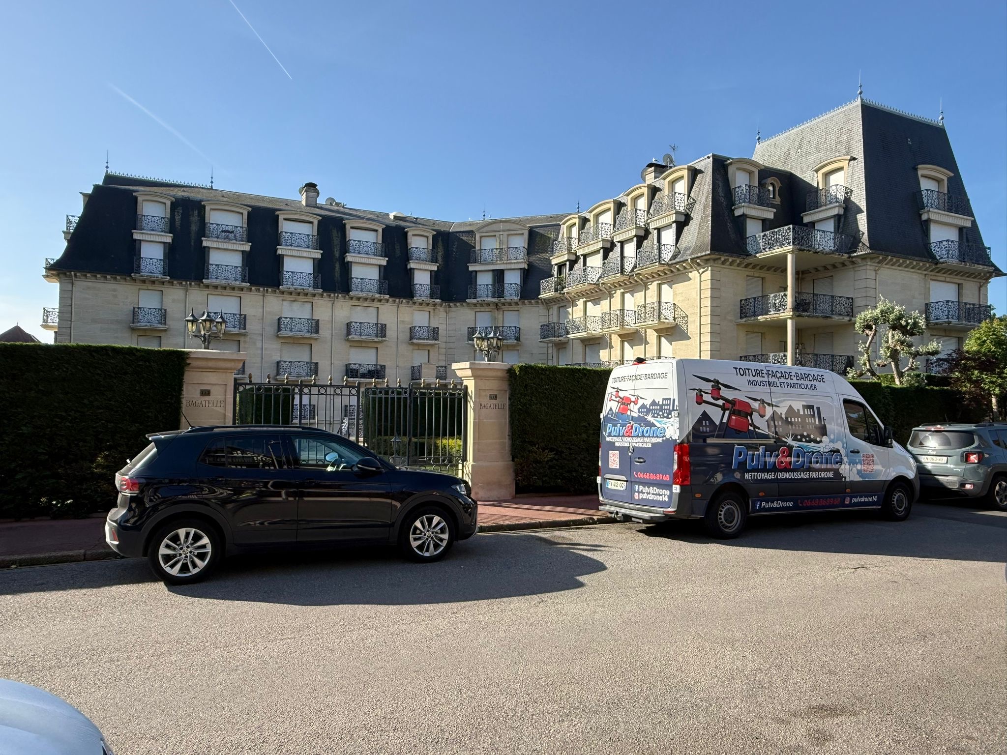 Traitement toiture ardoise naturelle par drone à Deauville - Pulv&Drone